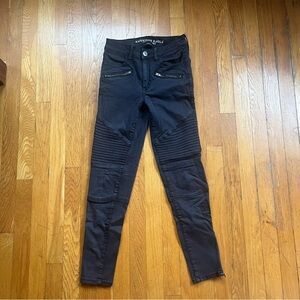 American Eagle moto high rise jeggings size 0
